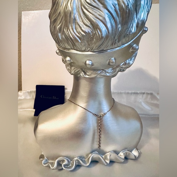 Dior Super Rare Cry Baby 925 Sterling Silver Enamel Necklace w/ Velvet Pouch - Picture 9 of 16